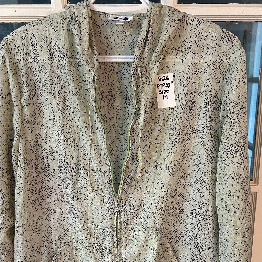 826. Patterned Zip-Up Jacket - Picture 4 of 6